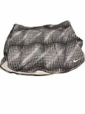 Nike Women's Dri-FIT Equilibrium Modern Tempo Running Shorts Black White Print